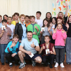 Гости Уфимского марафона провели мотивационную встречу с детьми