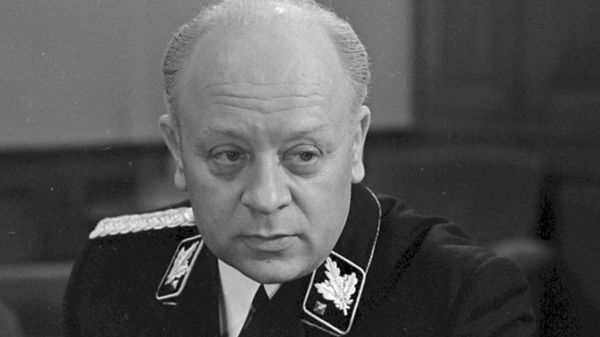 Леонид Броневой в роли Генриха Мюллера в фильме «Семнадцать мгновений весны». 1973 год