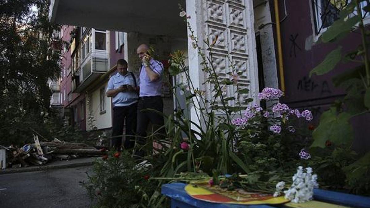 Подъезд дома в Нижнем Новгороде, где произошло убийство