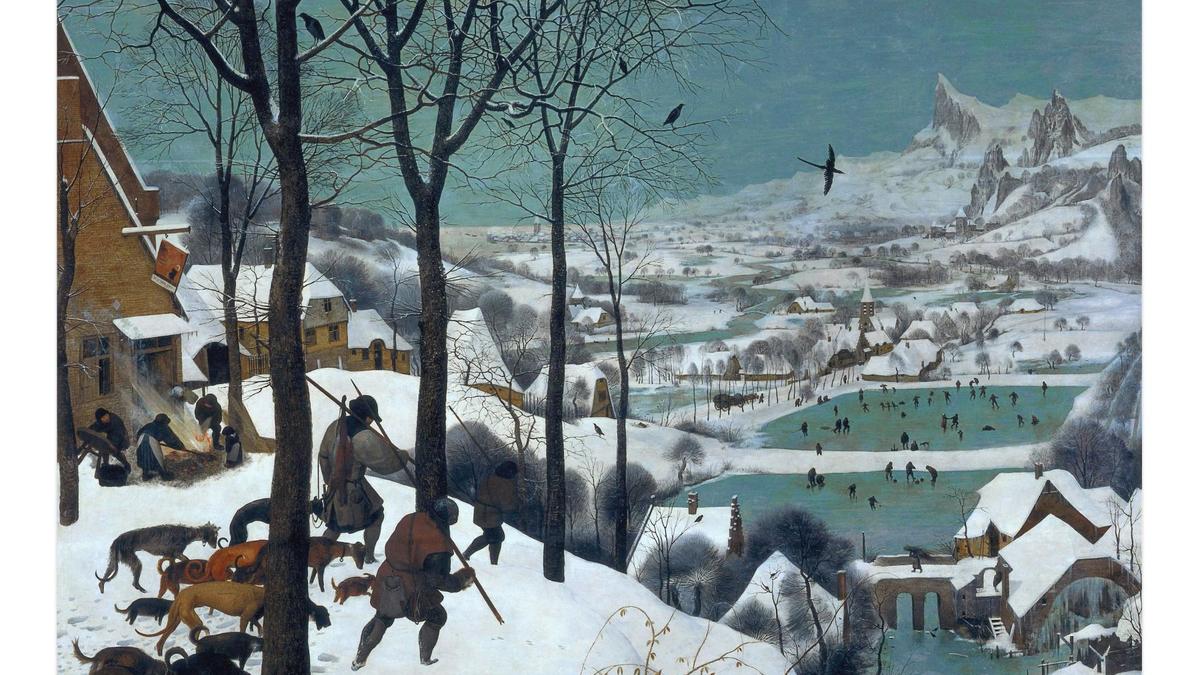 Питер Брейгель. «Охотники на снегу», 1565. Музей истории искусств, Вена