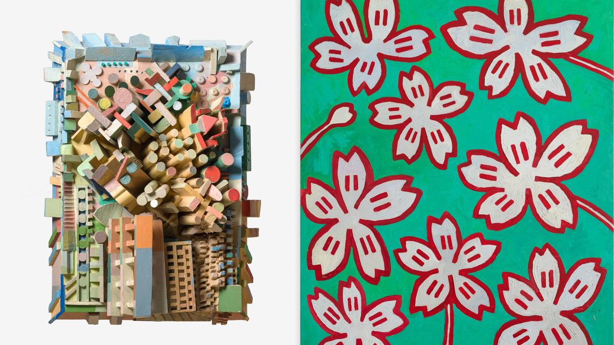 Игорь Шелковский. «Облака над городом», 1977. Из серии «Цветы», 2007. Предоставлено Alina Pinsky Gallery
