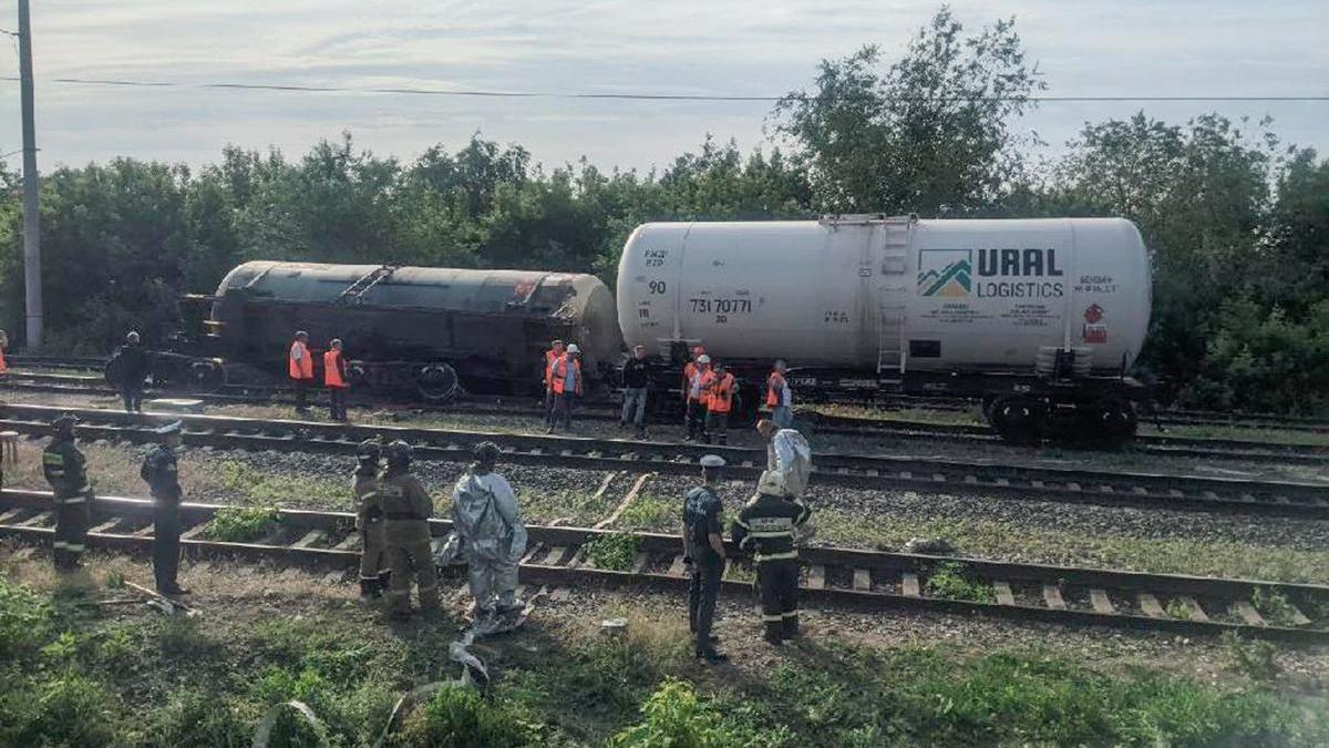 В Ульяновске сошли с рельсов вагоны с газовым конденсатом — РБК