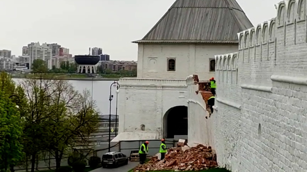 Аварийное состояние кирпичной кладки