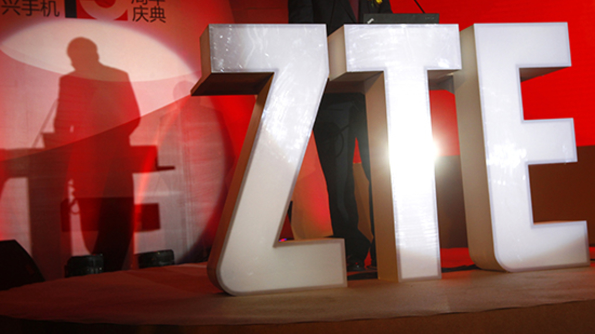 Логотип компании ZTE, одного из ведущих китайских производителей оборудования связи 