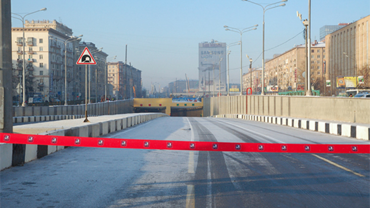 В Москве из-за гололеда перекрыли движение по Волоколамскому тоннелю — РБК