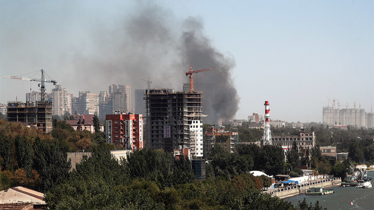 Крупный пожар в Ростове-на-Дону — РБК