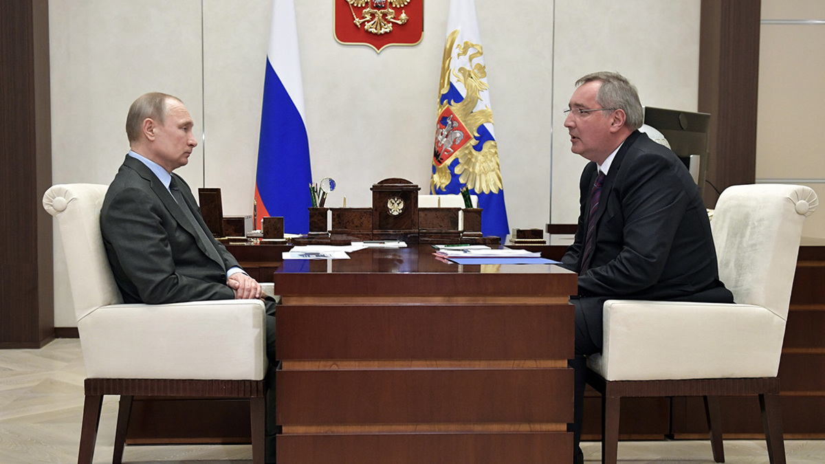 Владимир Путин и&nbsp;Дмитрий Рогозин&nbsp;