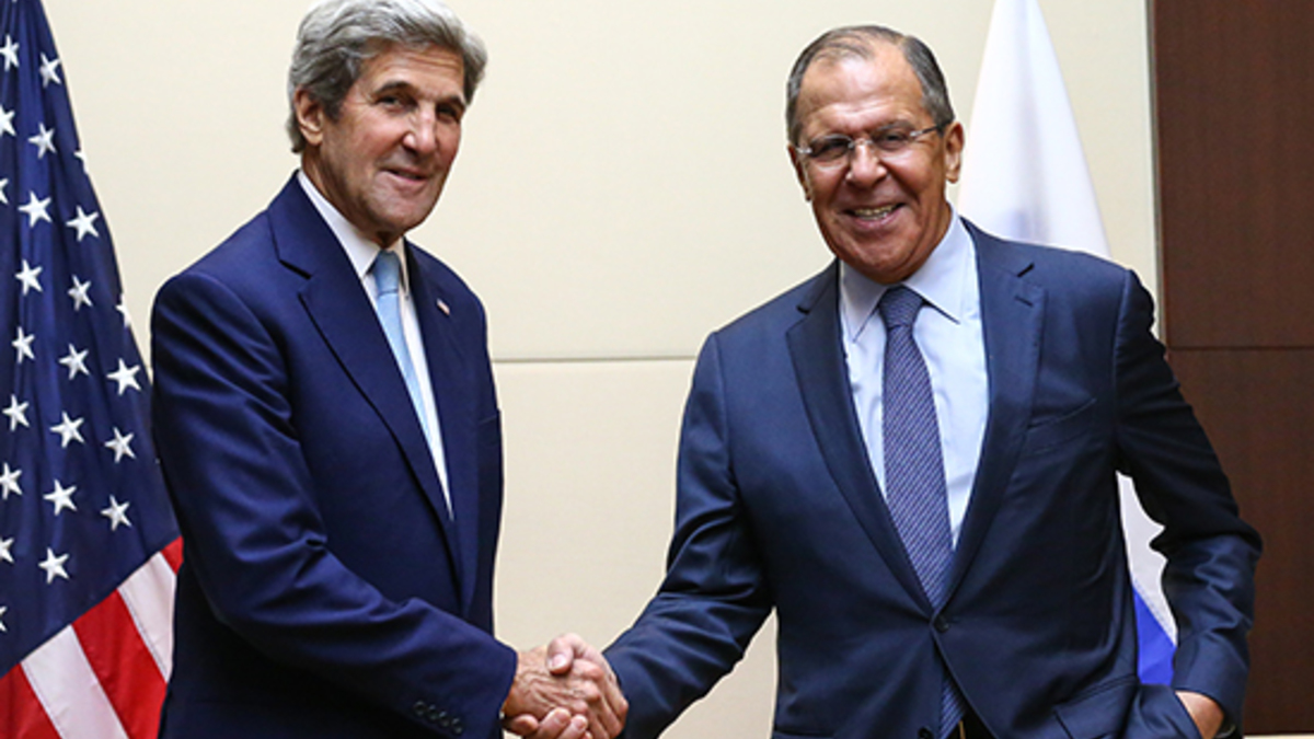 Госсекретарь США Джон Керри и министр иностранных дел России Сергей Лавров