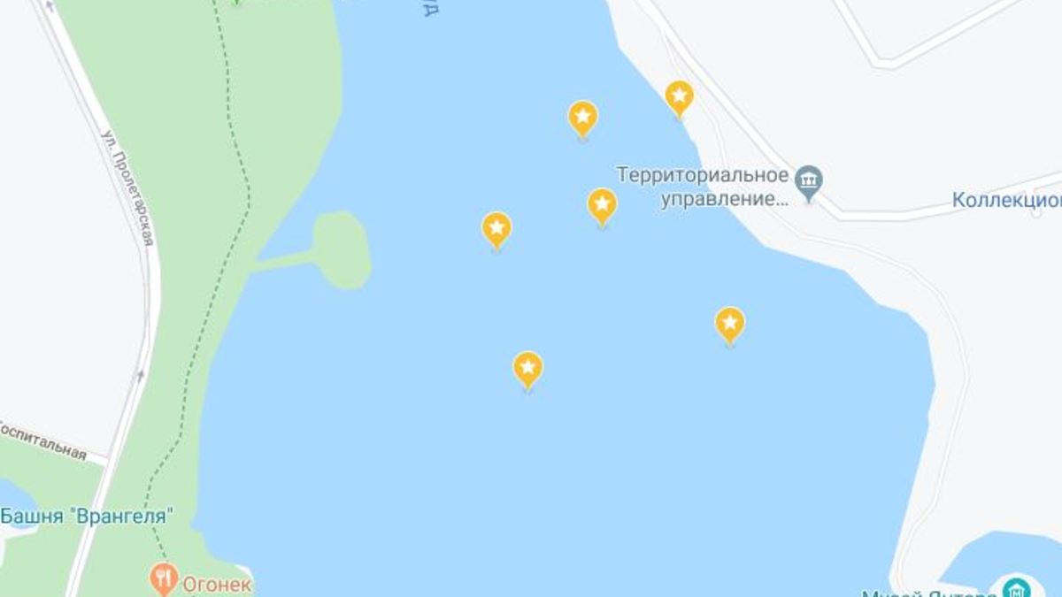 Фото: Скриншот с Google Maps с отмеченными границами акватории