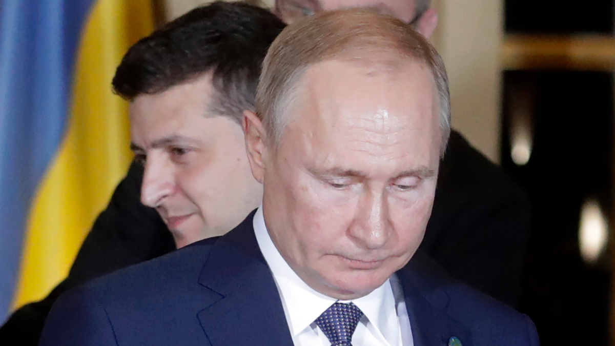 Владимир Путин и Владимир Зеленский