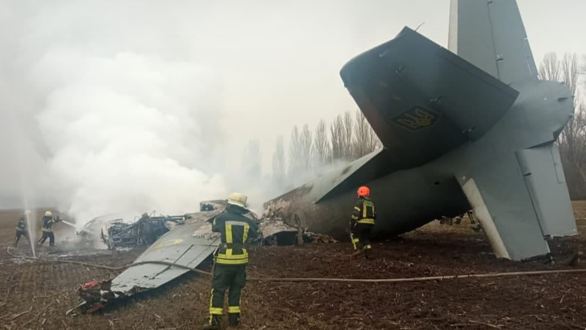 В Киевской области упал самолет вооруженных сил Украины — РБК