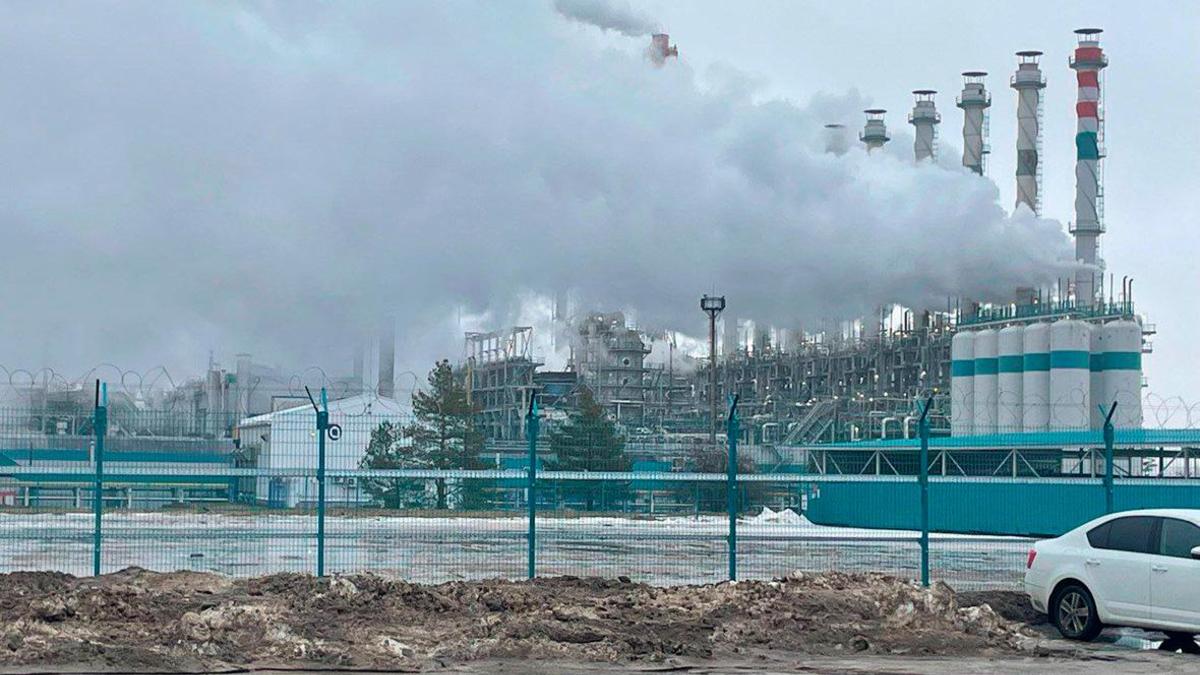 Пожар на «СИБУР-Кстово» после падения обломков беспилотников, 29 января 2025 года