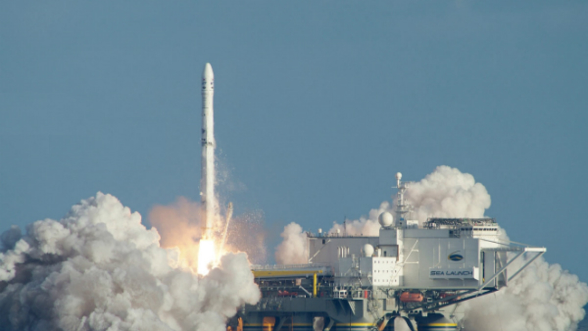 Плавучий космодром «Морской старт», собственником которого стала S7 Group