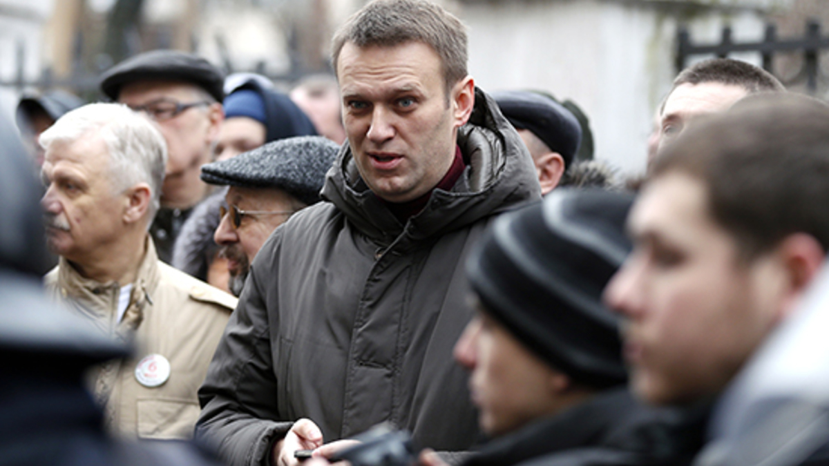 Оппозиционер Алексей Навальный