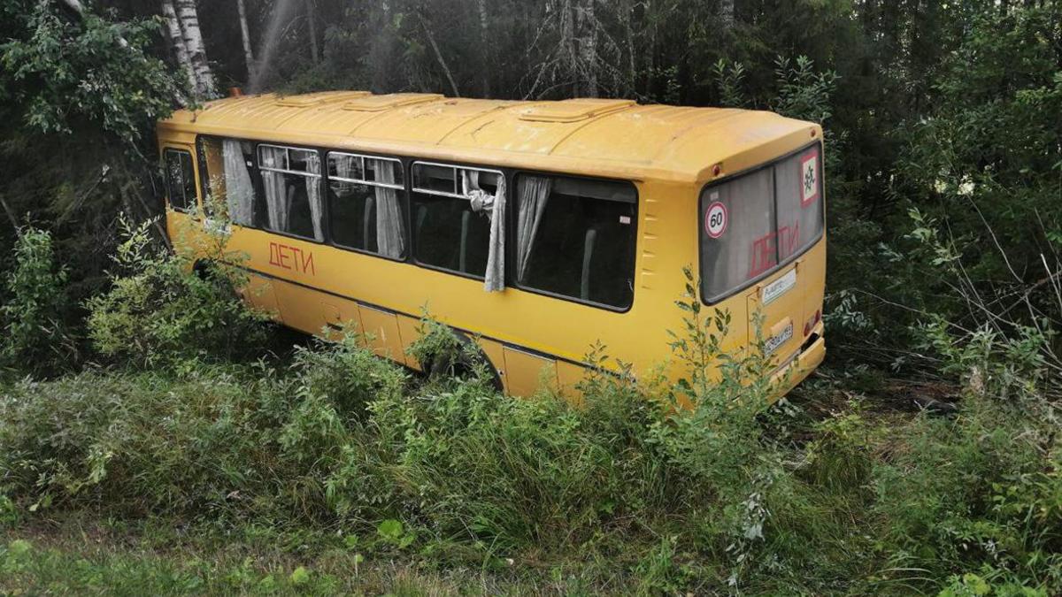 В Пермском крае школьный автобус с детьми попал в ДТП — РБК