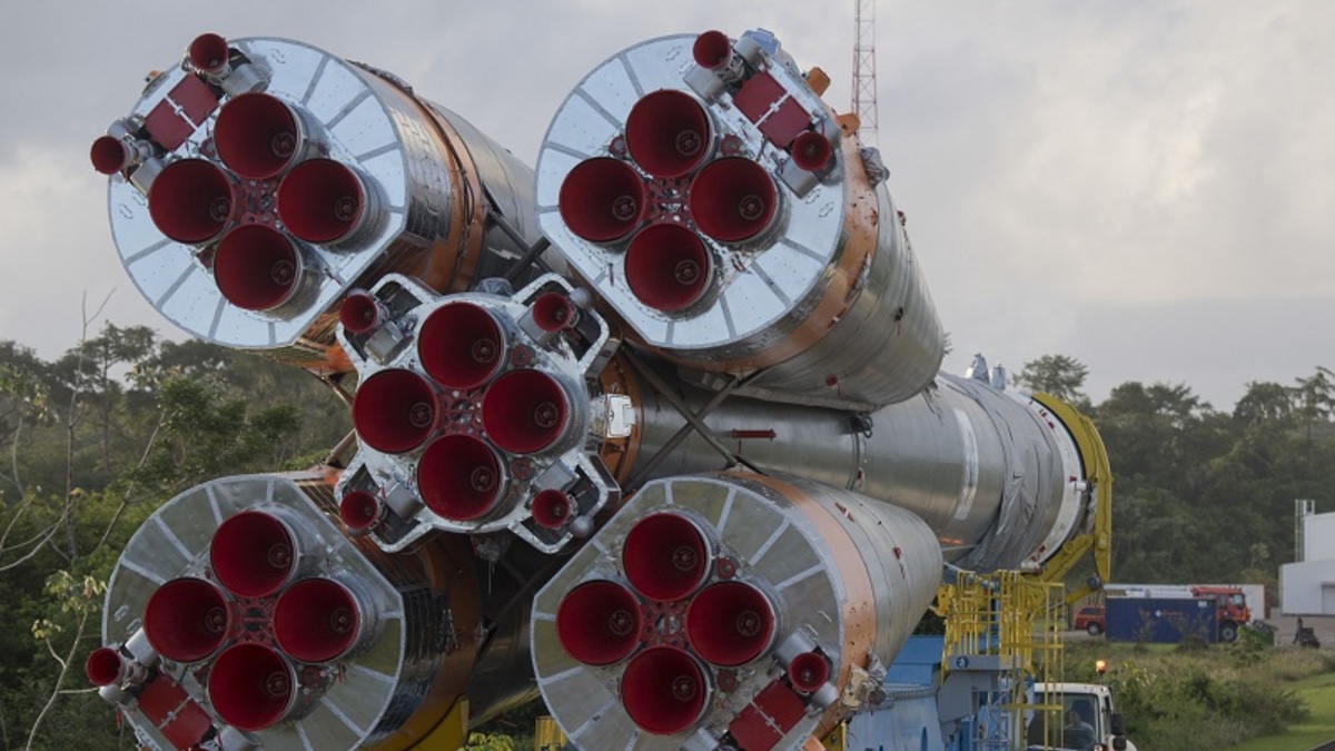 Вывоз ракеты-носителя «Союз-СТ-Б»