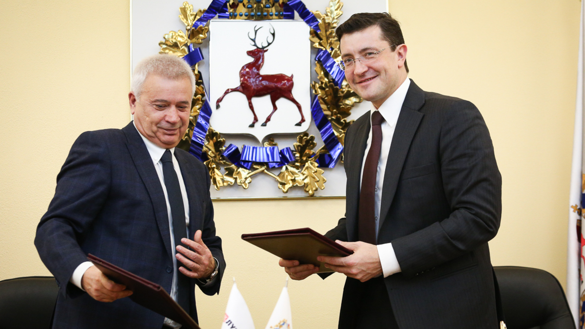 Вагит Алекперов и Глеб Никитин