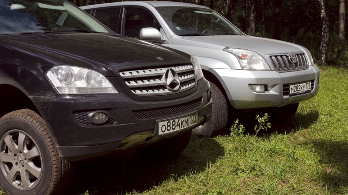 Land Cruiser Prado экзаменовал Mercedes-Benz ML350 :: Autonews