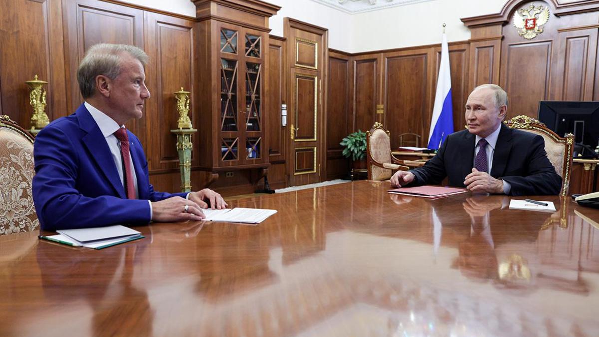 Герман Греф и Владимир Путин