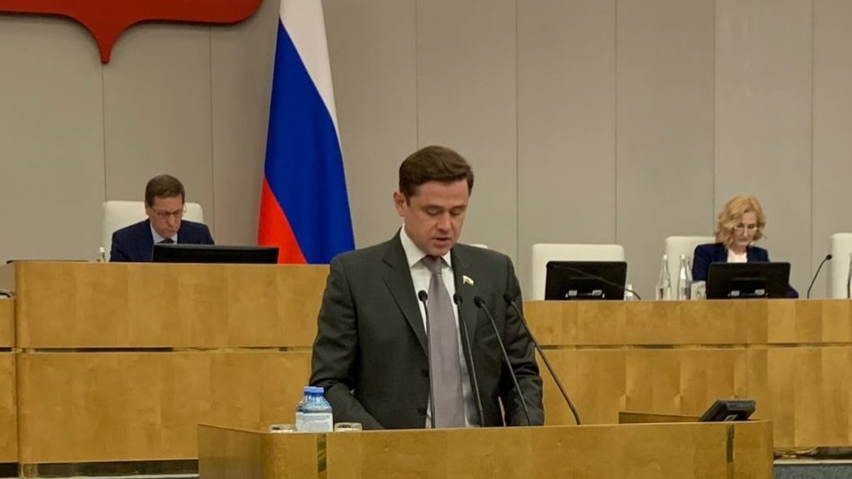 Александр Аксененко на пленарном заседании Госдумы