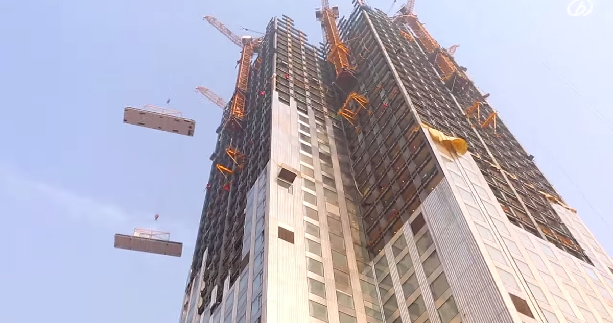 Как китайцы строят 57 этажный дом за 19 дней