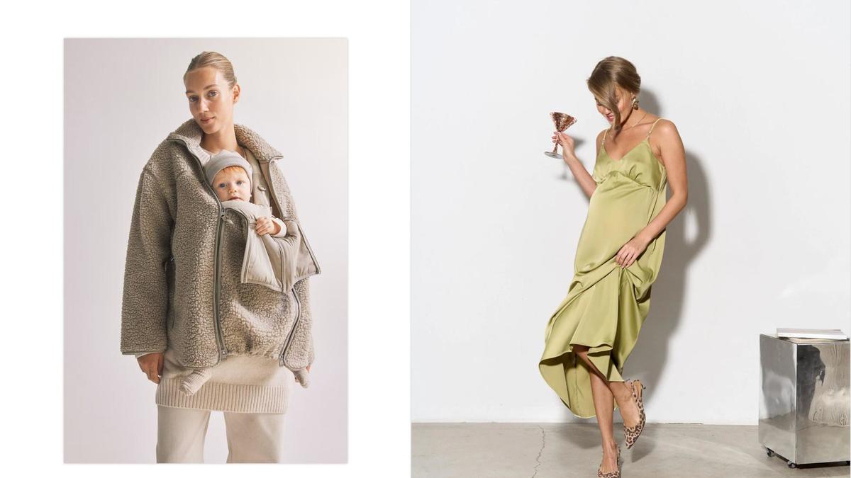 Слева: H&M Maternity. Справа: Kapusta Fashion