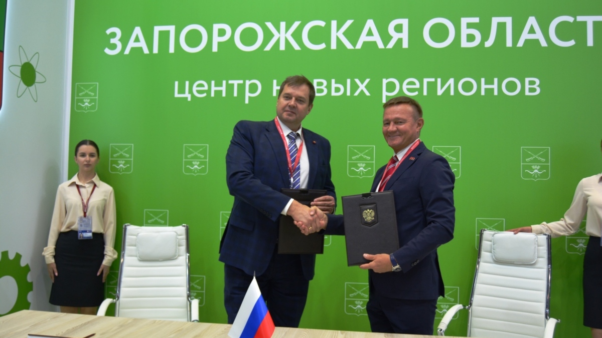Врио Губернатора Запорожской области Евгений Балицкий и Роман Старовойт 