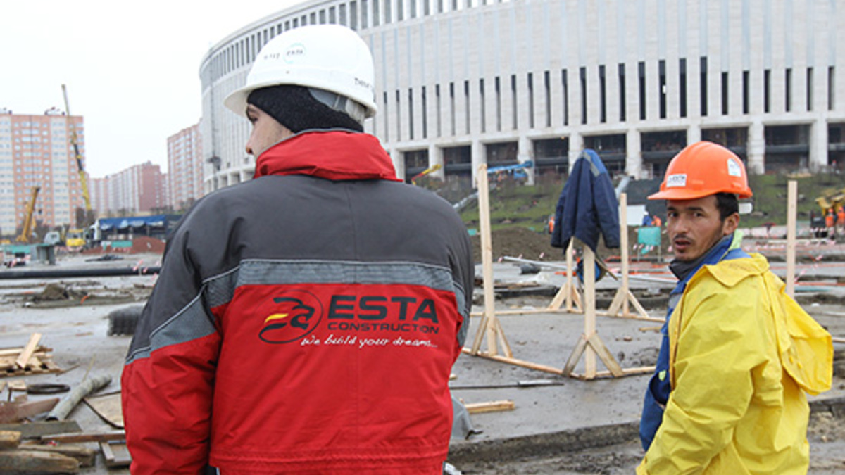 Строительства стадиона ФК «Краснодар» под руководством турецкой компании ESTA Construction