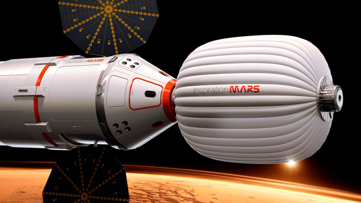 Возвращаемая капсула и жилой отсек Inspiration Mars