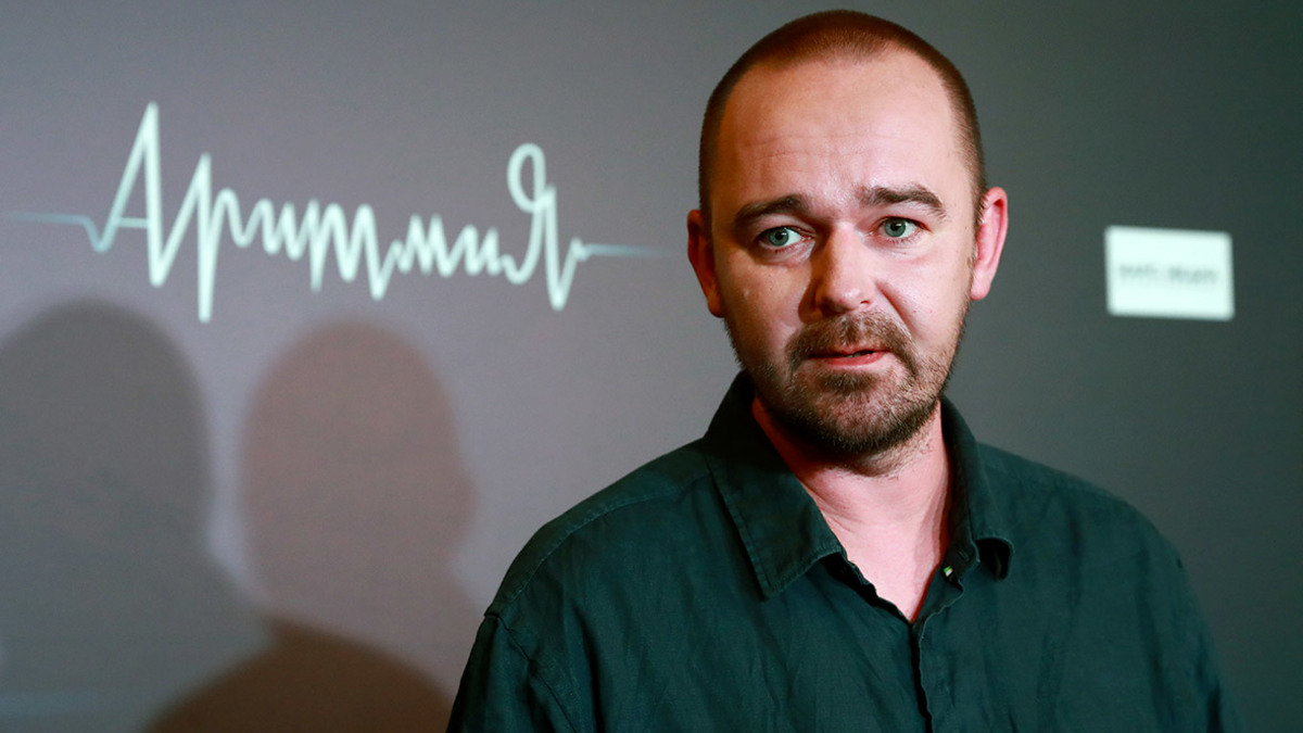 Режиссер Борис Хлебников на премьере фильма «Аритмия». Сентябрь 2017 года