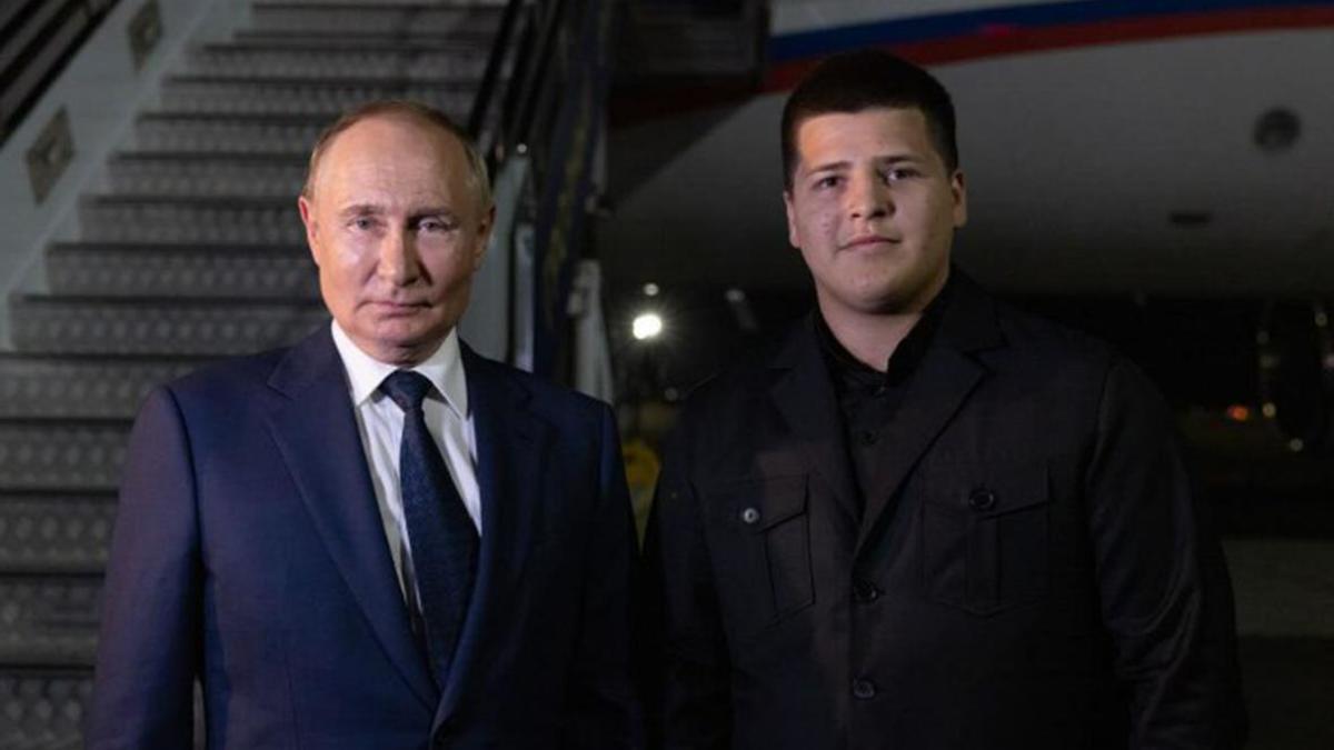 Владимир Путин и Адам Кадыров