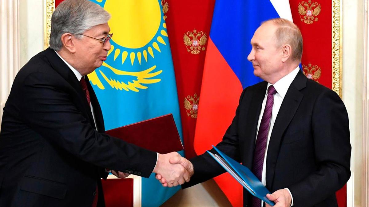 Владимир Путин и Касым-Жомарт Токаев
