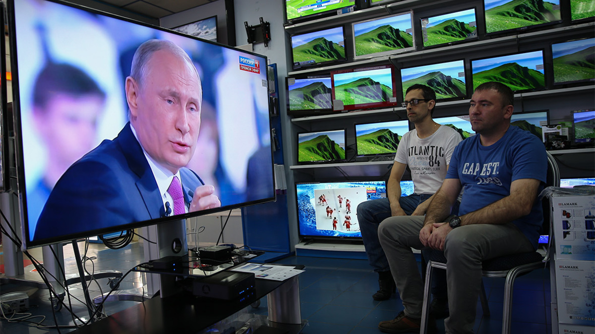 Трансляция программы «Прямая линия с Владимиром Путиным»
