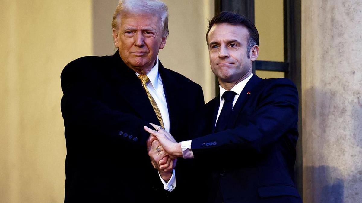 Дональд Трамп и Эмманюэль Макрон