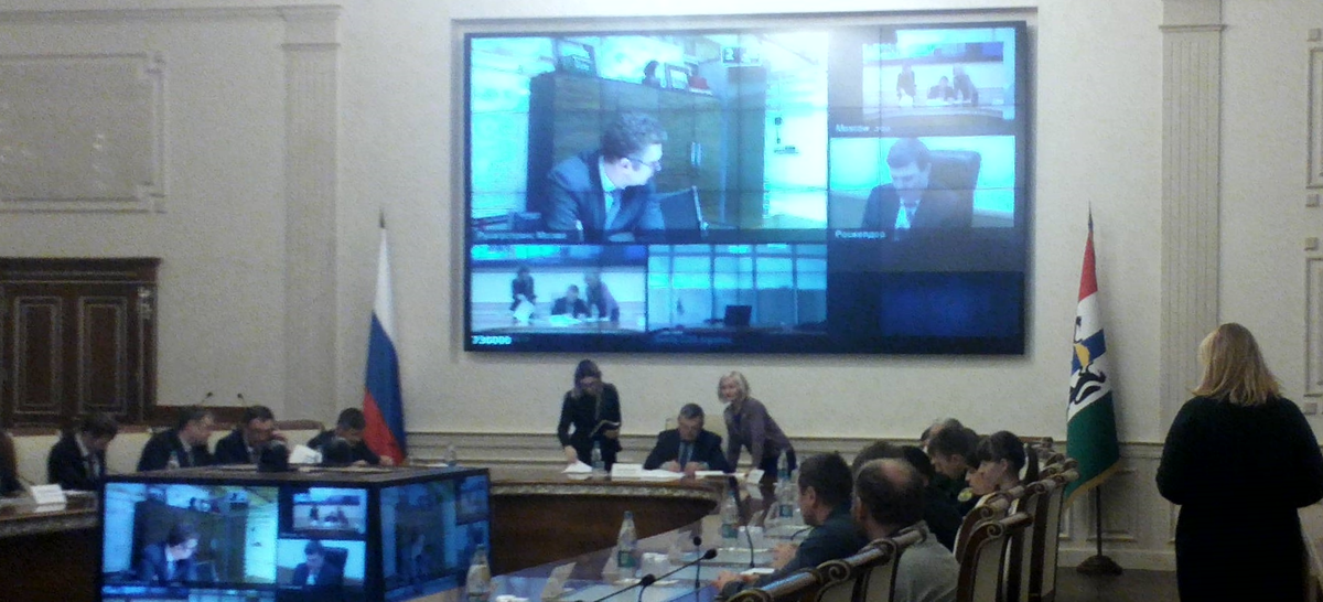 Заседание оперативного штаба по мониторингу и регулированию рынка зерна по вопросам перевозки зерна из Новосибирской области