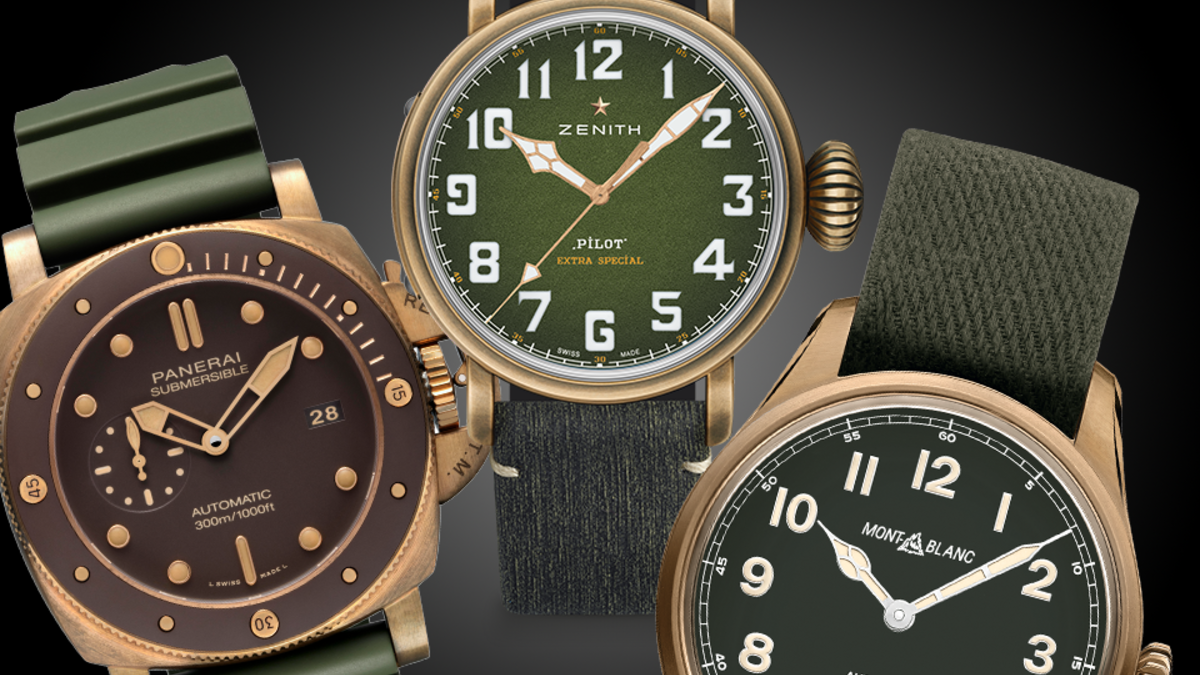 Submersible Bronzo 47 mm, Panerai
Pilot Type 20 Advenutre, Zenith
Montblanc 1858 Automatic, Montblanc
