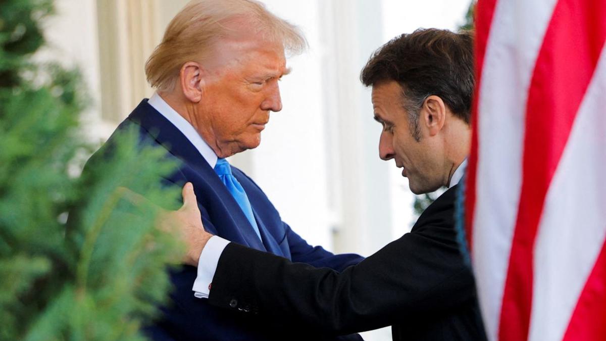 Дональд Трамп и Эмманюэль Макрон