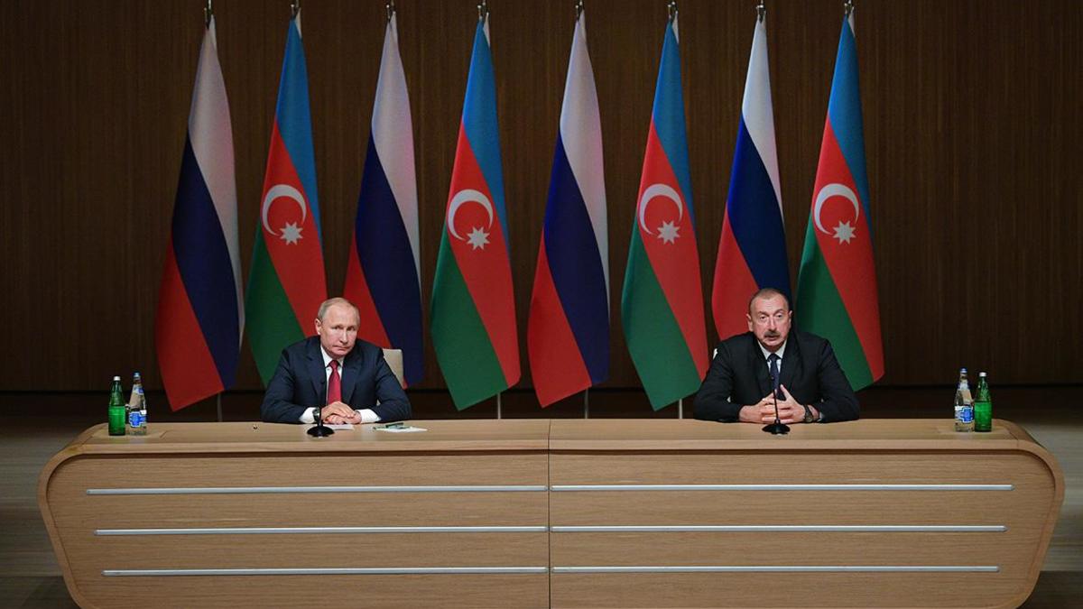 Владимир Путин и Ильхам Алиев