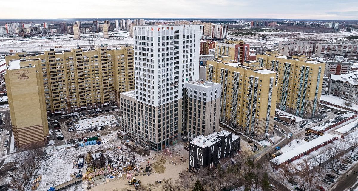 В жилом квартале распродан 61% квартир