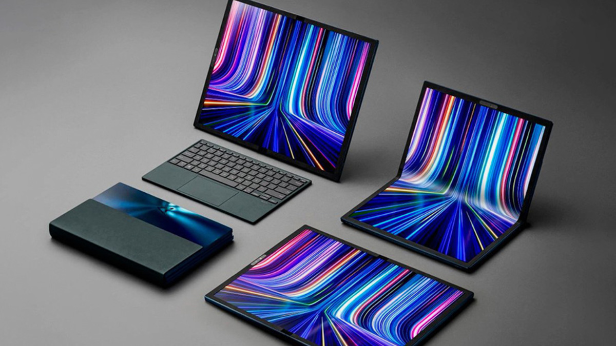 ASUS представила Zenbook 17 Fold — ноутбук с гибким OLED-экраном размером 17 дюймов (первый гибкий ноутбук представила Lenovo в 2020 году — ThinkPad X1 Fold). Устройство ASUS может работать в нескольких режимах: например, как классический ноутбук, если на нижнюю часть экрана присоединить клавиатуру или использовать вместо механических клавиш виртуальные на второй части экрана. В этих случаях размер экрана составит 12,5 дюйма. Две стороны экрана Zenbook можно использовать как две рабочие области: например, с одной стороны просматривать документ, а с другой — ленту новостей. Также Zenbook 17 Fold можно использовать в режиме персонального компьютера — как экран, подключив к нему клавиатуру, или как планшет. По заявлению производителей, устройство выдержит до 30 тыс. открытий экрана