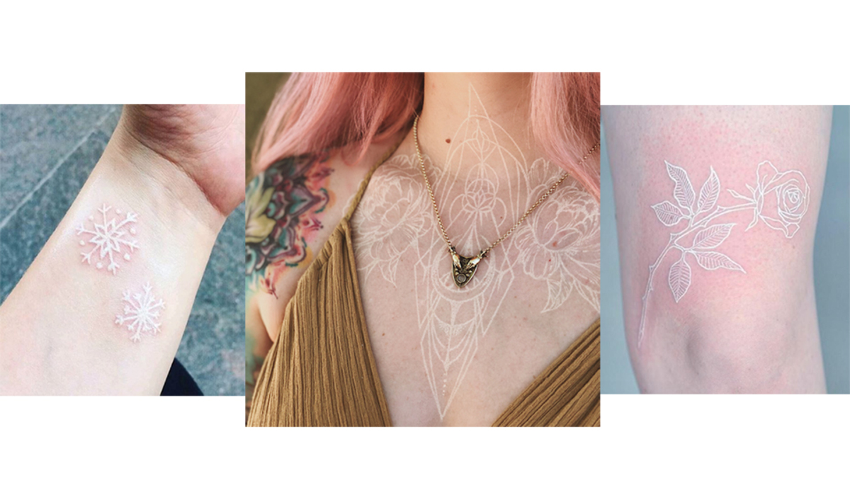 Белые татуировки — плюсы и минусы