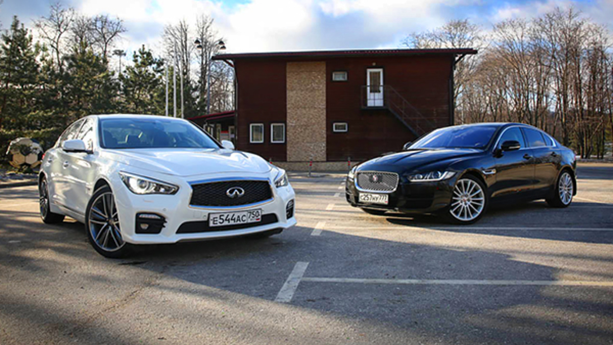 Маршрут с учетом ям. Jaguar XE против Infiniti Q50 :: Autonews