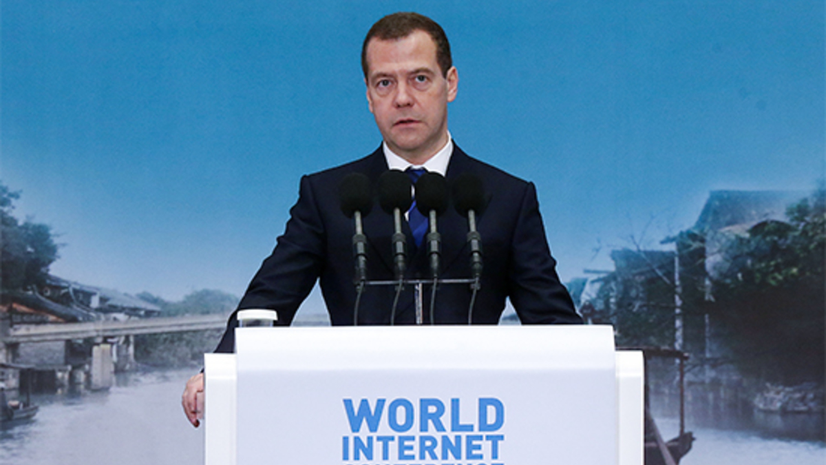 Премьер-министр России Дмитрий Медведев