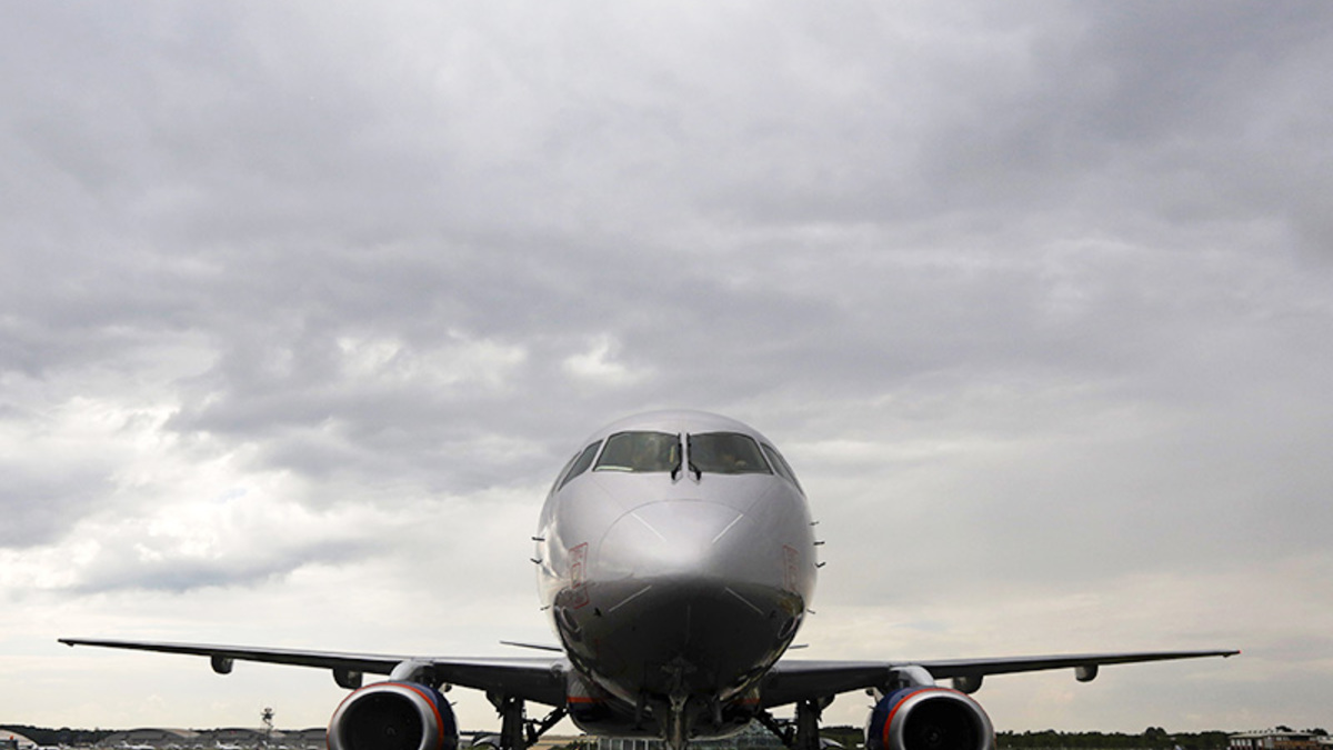 Самолет Sukhoi Superjet 100 авиакомпании «Аэрофлот»