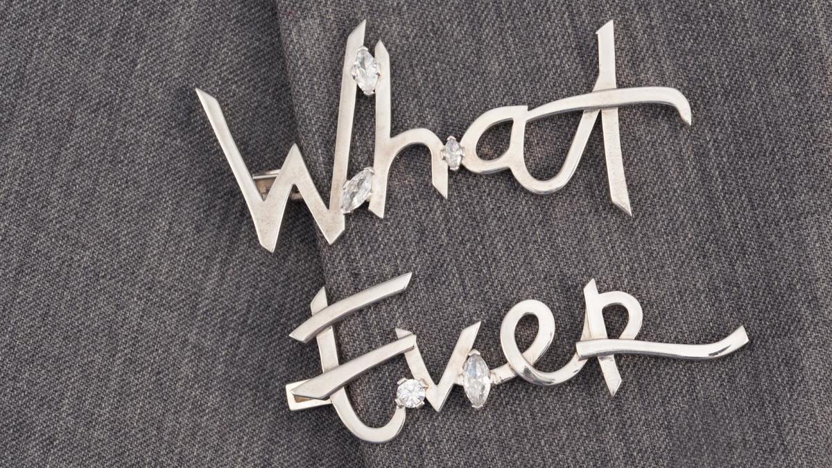 Заколки What Ever, Letters and stones