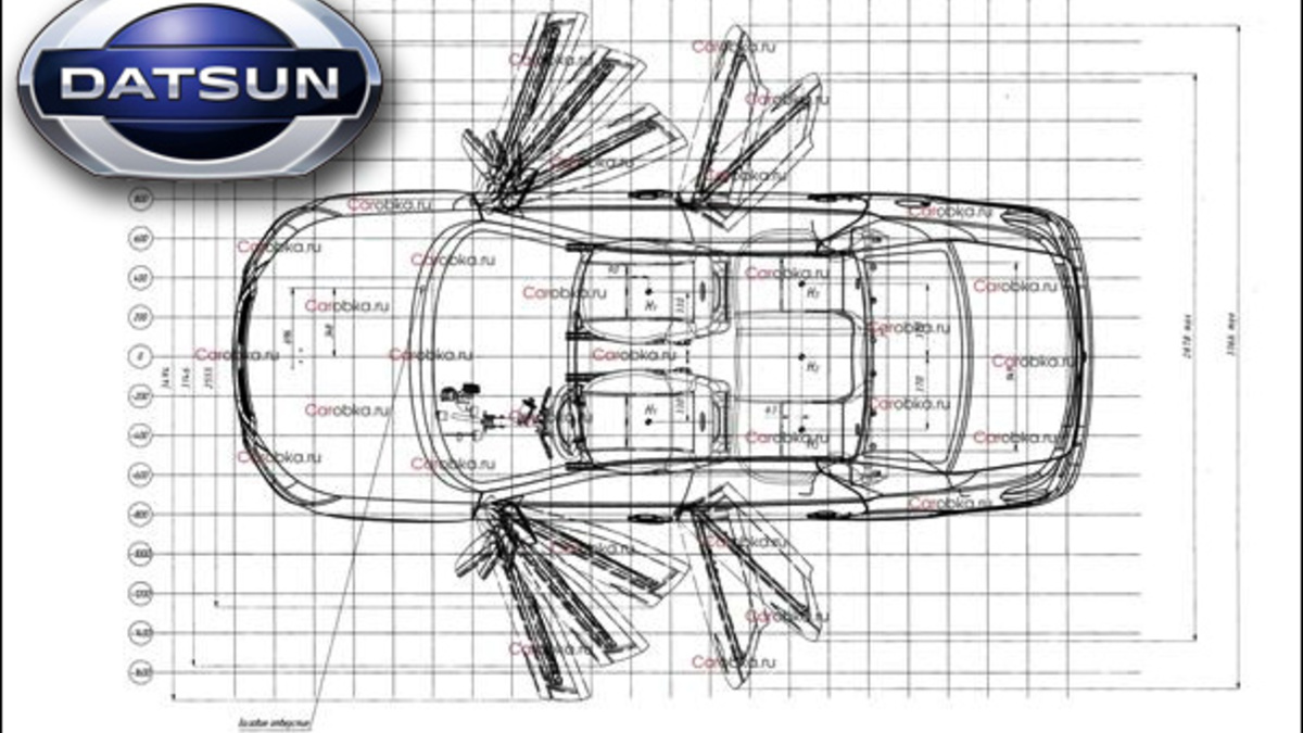 Размеры датсун он до