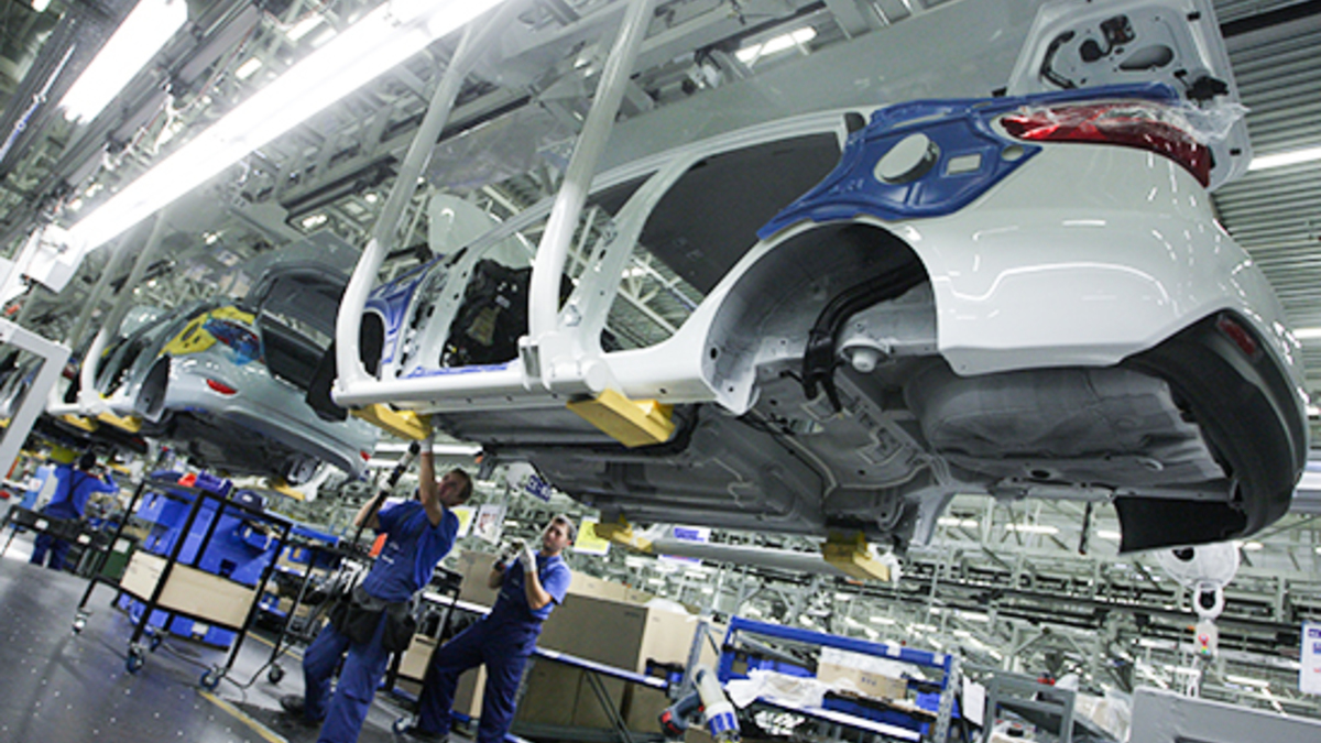 Производство автомобилей Hyundai на заводе «Хендэ Мотор Мануфактуринг Рус» в Петербурге