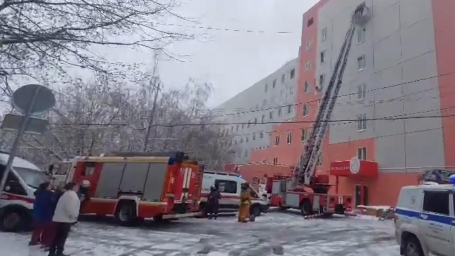 В родильном блоке во время пожара в здании находились четыре роженицы