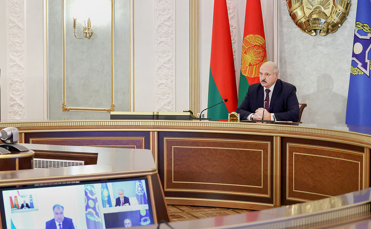 Александр Лукашенко во время сессии Совета коллективной безопасности ОДКБ