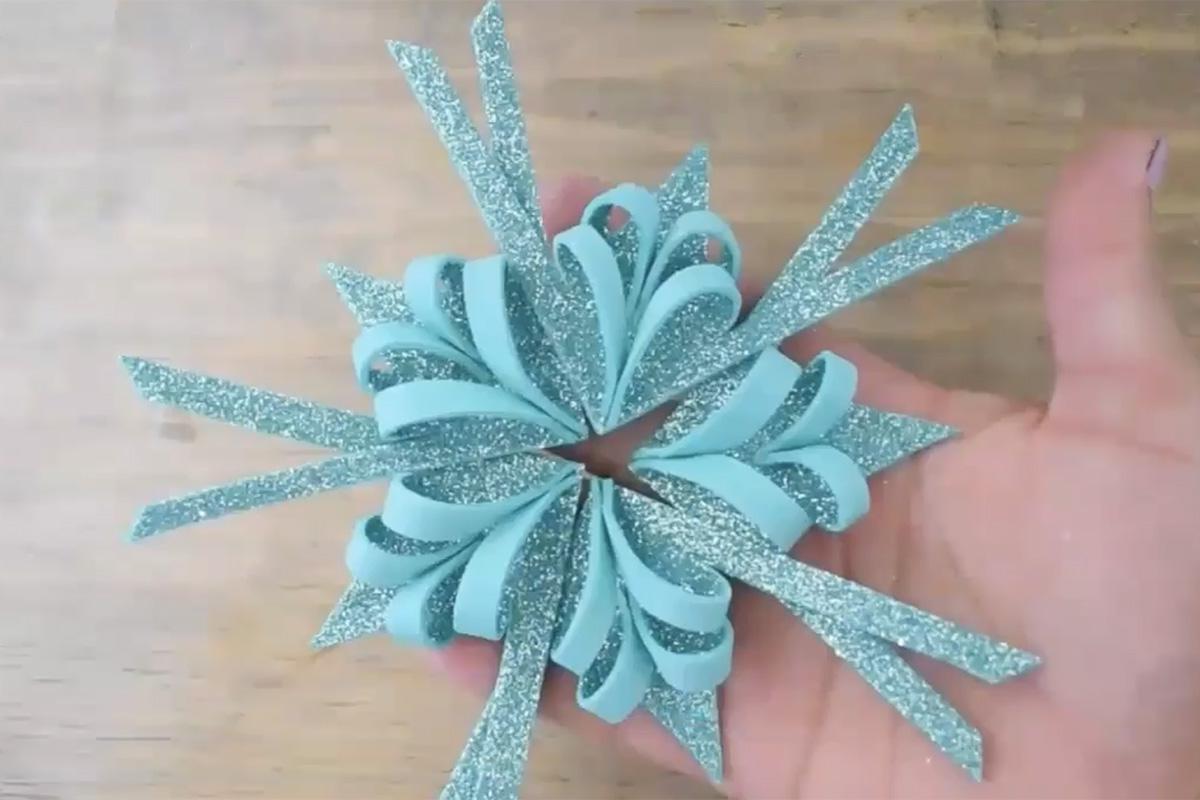 Как сделать снежинку